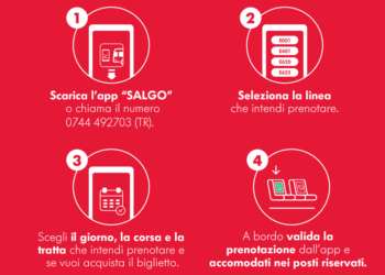 Fs Italiane, Busitalia Umbria: dal 7 gennaio via alla prenotazione del posto con Salgo