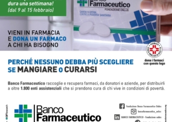 Raccolta del farmaco, sei giorni per donare i farmaci e sostenere chi non può curarsi
