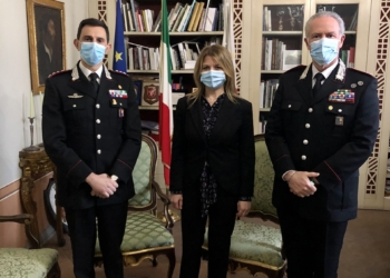 Visita ad Orvieto del neo del Comandante provinciale dei Carabinieri, Davide Milano