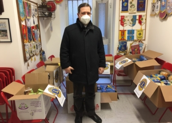 Lions Club Orvieto, sesta consegna di derrate alimentari alla parrocchia di Sant’Anna