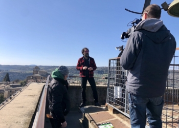 Le telecamere di Linea Verde Tour di Rai Uno ad Orvieto e dintorni lungo la via Romeo-Germanica