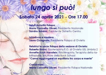 “Vivere bene e più a lungo si può!”, terzo appuntamento Fidapa Orvieto