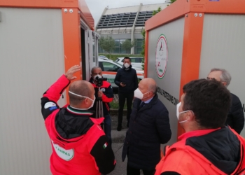 Anpas consegna a Regione Umbria struttura poliambulatoriale da campo