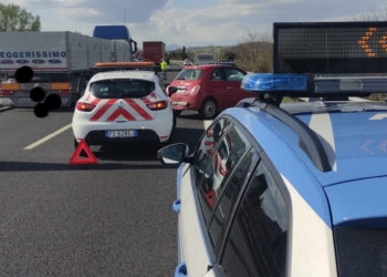 Incidente in Autostrada vicino al casello di Orvieto, tre auto coinvolte