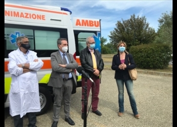 Cerimonia di consegna della nuova ambulanza donata dalla Fondazione Cro all’ospedale di Orvieto