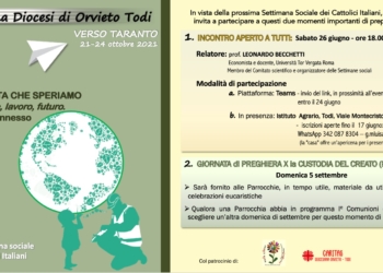 Verso la 49° Settimana sociale dei cattolici. Ad Orvieto-Todi l’incontro con Leonardo Becchetti
