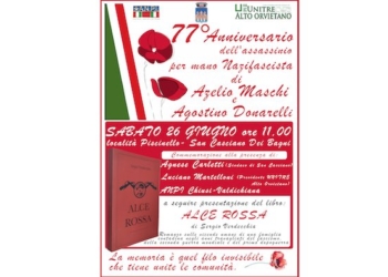 Iniziative in ricordo dei partigiani ficullesi Azelio Maschi e Agostino Donarelli