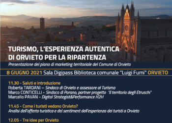 “Turismo, l’esperienza autentica di Orvieto per la ripartenza”, incontro pubblico