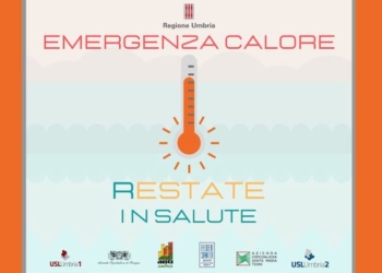 Emergenza calore, in Umbria previste ondate livello 3 per mercoledì 11 e giovedì 12 agosto