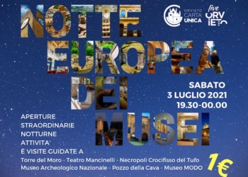 Notte europea dei Musei 2021: anche ad Orvieto aperti in notturna con ingresso ad 1 euro