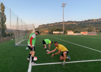 Iniziata la preparazione della prima squadra di calcio a 11 dell’Orvieto Fc, Perotti: “I ragazzi hanno risposto molto bene”