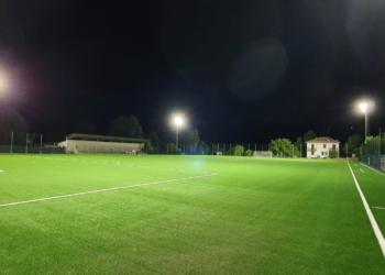 Terminati i lavori di realizzazione del campo da calcio in sintetico, illuminazione al led ed efficientamento energetico