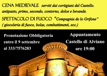 “Castello di Fuoco”, cena medievale e spettacolo di giocoleria di fuoco