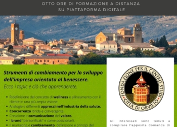 “Strategie di Marketing del Benessere”, aperte le iscrizioni al corso presso il Centro Studi Città di Orvieto
