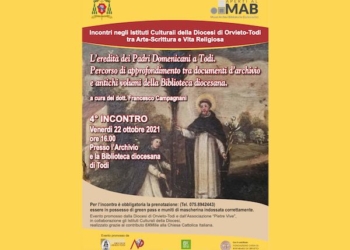 Quarto e ultimo appuntamento del MAB alla Biblioteca e l’Archivio diocesano di Todi