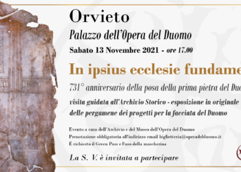731° anniversario della posa della prima pietra del Duomo, visita guidata all’archivio storico