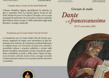 “Dante e il Francescanesimo”, se ne parla a Palazzo Negroni con due giornate di studio