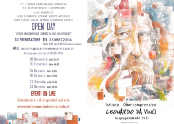 Open Day all’Istituto Omnicomprensivo Leonardo Da Vinci