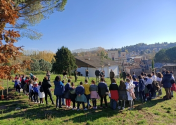 Festa dell’Albero, piante di ciliegio messe a dimora dagli studenti del Leonardo da Vinci