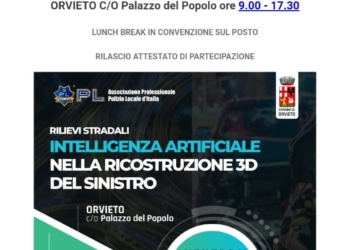 Giornata di studio per la Polizia Locale su “Rilievi Stradali: Intelligenza artificiale nella ricostruzione 3D del sinistro