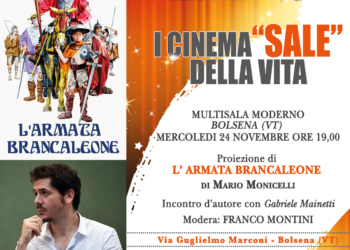 Gabriele Mainetti al Multisala Moderno in una conversazione su “L’Armata Brancaleone di Monicelli”