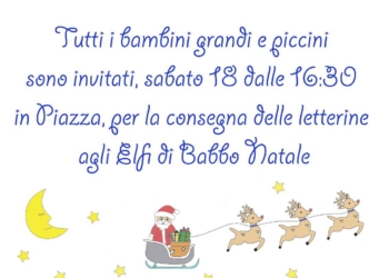 Gli Elfi di Babbo Natale arrivano a Monterubiaglio per raccogliere le letterine dei bambini