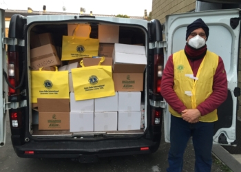 Il Lions Club di Orvieto consegna alla parrocchia di Ciconia 1.329 kg di beni alimentari