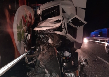 Violento tamponamento tra TIR in A1 nei pressi di Orvieto, un ferito