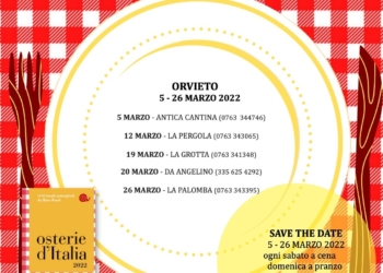 Si apre a Orvieto la Festa delle Osterie dell’Umbria nella Guida Slow Food 2022