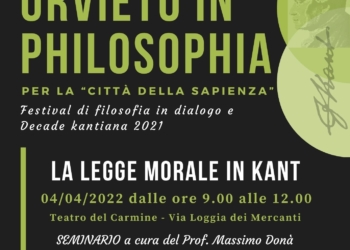 “Orvieto in Philosophia”: Seminario su “La legge morale in Kant”. Massimo Donà dialoga con gli studenti degli Istituti Superiori