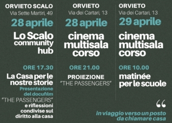 “The Passengers” – Una casa per le nostre storie. A Orvieto un docufilm per raccontare il progetto “Housing First”