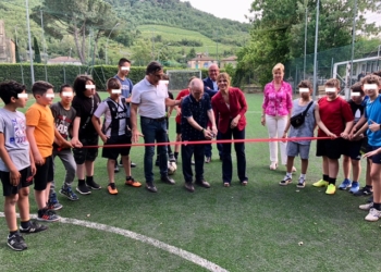 Inaugurato il campo di calcio a cinque di Orvieto scalo dopo il rifacimento del manto in erba sintetica