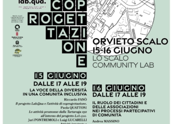 Lab.Qua. Laboratorio di coprogettazione su inclusività e beni comuni. A Orvieto 15 e 16 giugno presso “Lo Sacalo community Hub”
