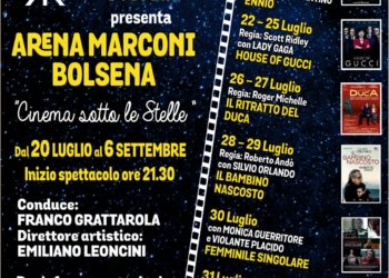 All’Arena Marconi si alza il sipario su “Cinema sotto le Stelle”