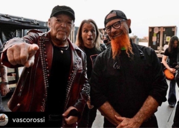 Alla Festa della Birra Alberto Rocchetti, di ritorno dal tour con Vasco Rossi