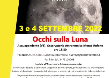 Settembre 2022: eventi astronomici all’Osservatorio Astronomico Monte Rufeno