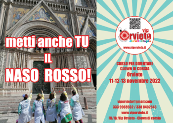 A novembre al via il corso di formazione per diventare volontari clown di corsia nell’Associazione VIP Orvieto ODV