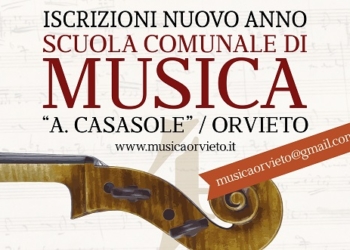 Aperte le iscrizioni al nuovo anno didattico della Scuola Comunale di Musica “Adriano Casasole”