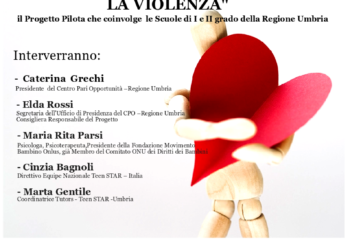 Cpo Regione Umbria presenta progetto pilota “Prevenire e contrastare la violenza” rivolto alle scuole