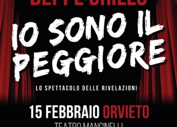 “Io sono il peggiore”, lo spettacolo delle rivelazioni di Beppe Grillo al Mancinelli