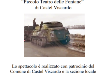 Al Teatro comunale di Castel Viscardo c’è “Giorni di Guerra” con il Piccolo Teatro delle Fontane
