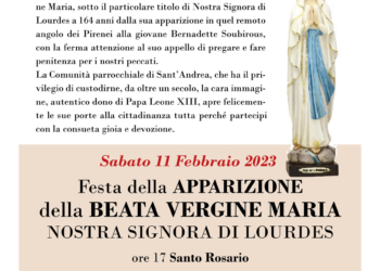 Nella Chiesa di Sant’Andrea si celebra la Beata Vergine di Lourdes