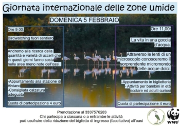 Giornata Internazionale delle Zone Umide all’Oasi WWF di Alviano