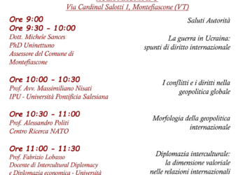 “Il nuovo ordine mondiale”, convegno presso lIstituto Universitario Progetto Uomo-Ipu