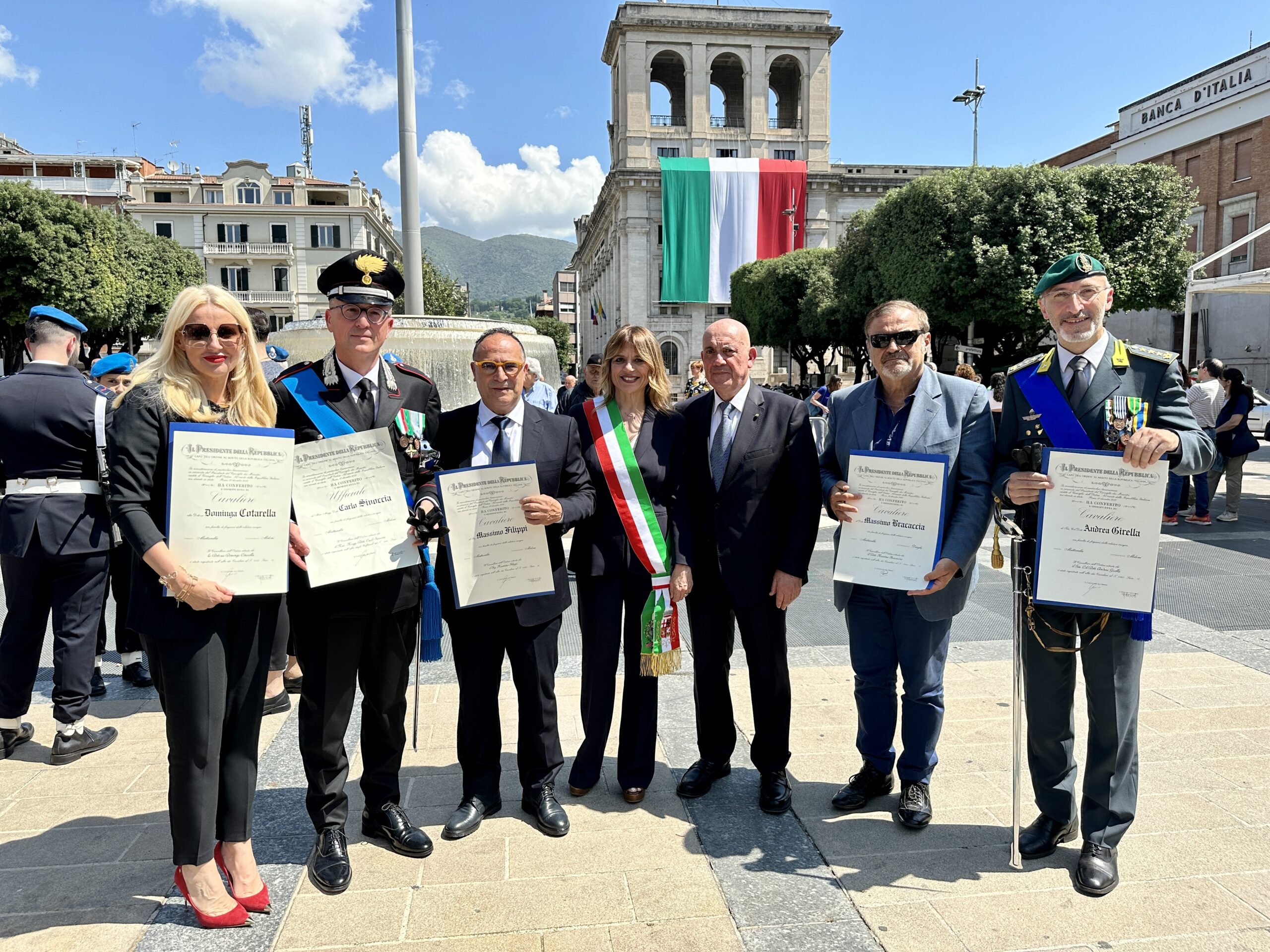 Festa della Repubblica, consegnate le onorificenze a cinque cittadini