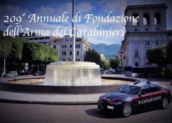 Celebrazioni per i 209 anni dalla fondazione dell’Arma dei Carabinieri