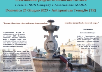 Presentazione del progetto di residenza artistica “Treasure Body – Summer Camp”