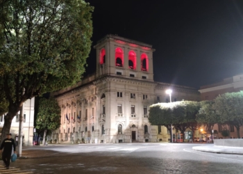 Giornata mondiale del Donatore di Sangue, la Provincia illumina di rosso la torretta di Palazzo Bazzani