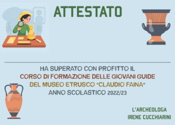 Giovani guide al Museo Faina