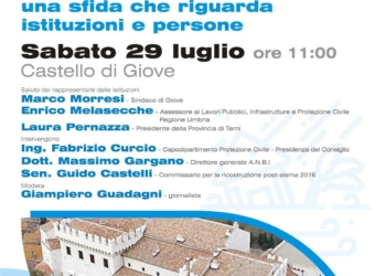 “Dissesto idrogeologico: una sfida che riguarda istituzioni e persone” al Castello di Giove